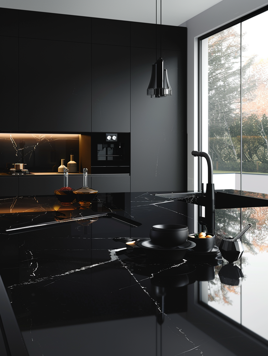 Discover 47 Black Modern Kitchen Designs - TastyInteriors