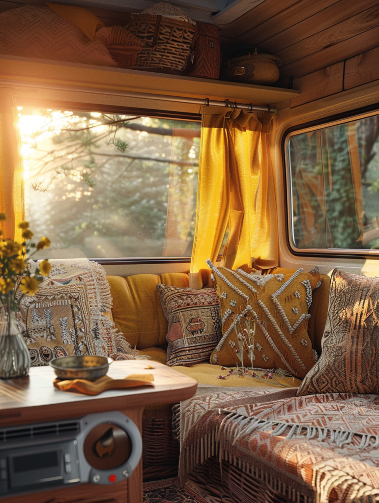 34 Boho Camper Van Interior Inspirations