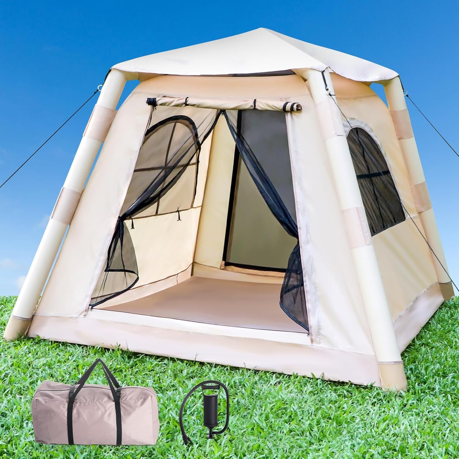 Zarfand Easy Setup Inflatable Glamping Tent