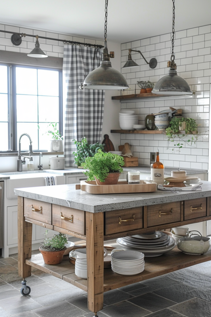 57 Coastal Farmhouse Kitchen Ideas