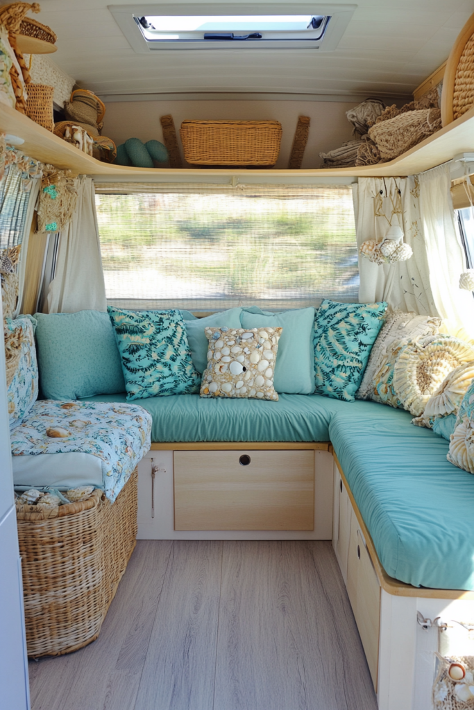 52 Coastal Boho Camper Van Interiors