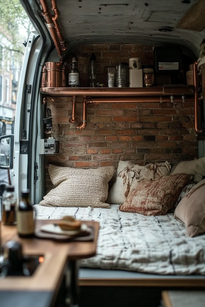 29+ Rustic-Industrial Camper Van Conversions: Blending Nature with Urban Edge