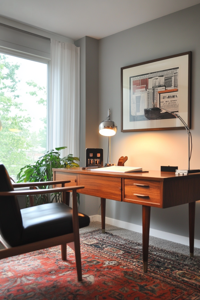 Mid-Century Modern Home Office Designs for the Digital Nomad