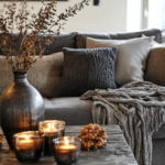 45 Industrial-Cozy Fall Living Room Concepts: Urban Loft Meets Autumn Comfort