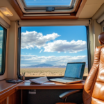 55+ Remote Work RV Setups: Mobile Office Inspirations