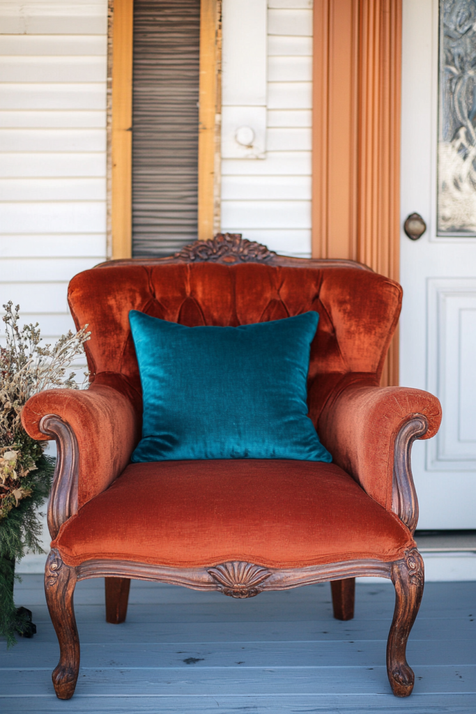 50 Vintage-Contemporary Fall Front Porch Decor Ideas: Nostalgic Autumn with a Modern Twist