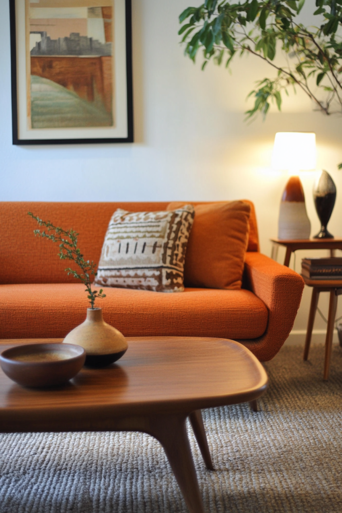 39 Mid-Century Modern Fall Living Room Decor: Retro Autumn Sophistication