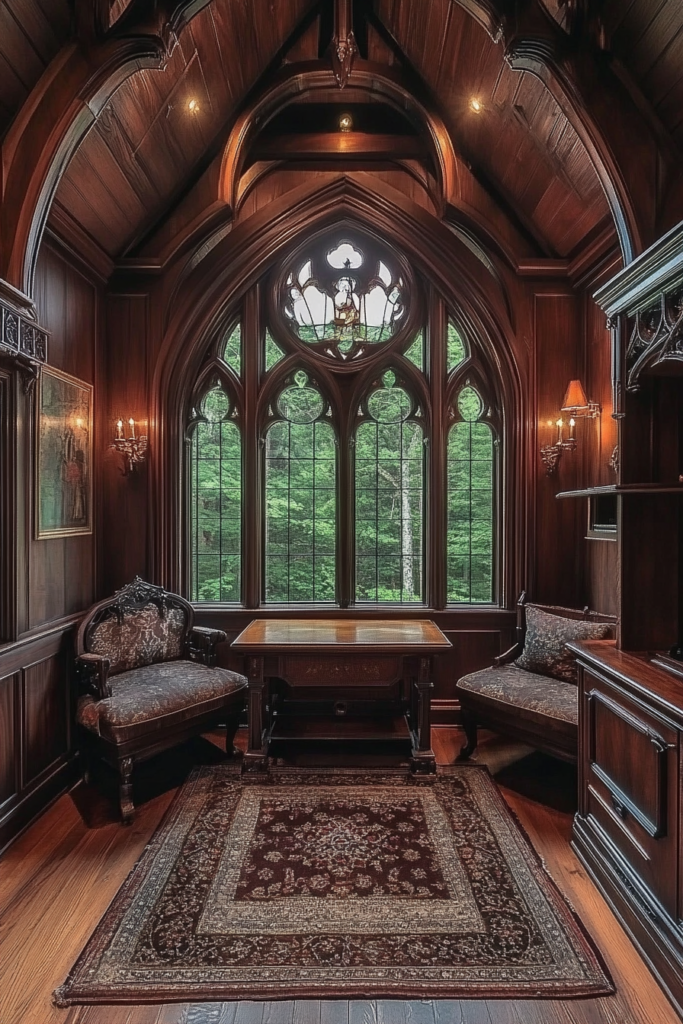 61 Gothic Revival Tiny House Interiors