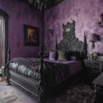 33 Gothic-Pastel Bedroom Fusions: Dark Romance with a Soft Touch