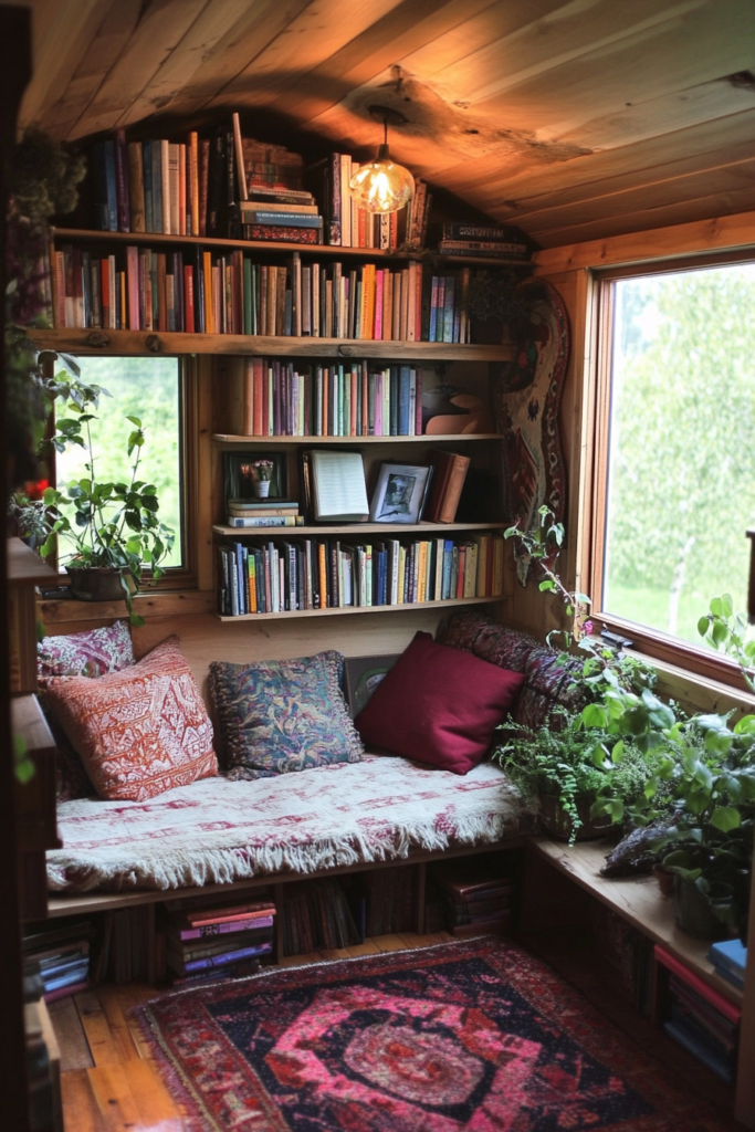 53 Boho Tiny House Library Ideas