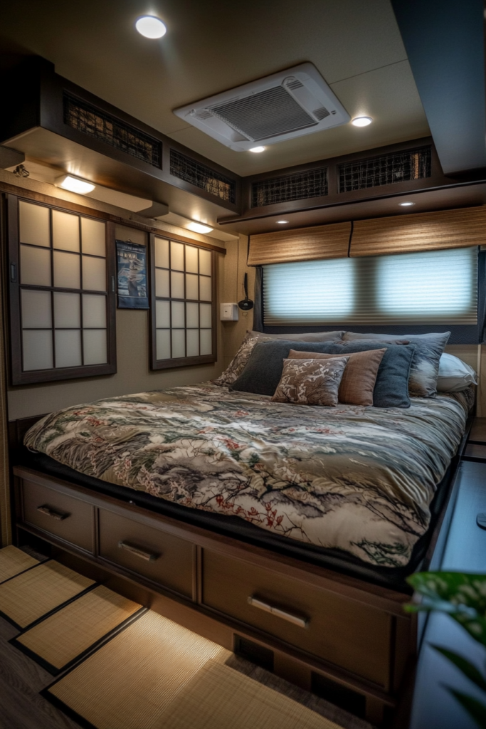 46 Zen Minimalist RV Bedroom Designs