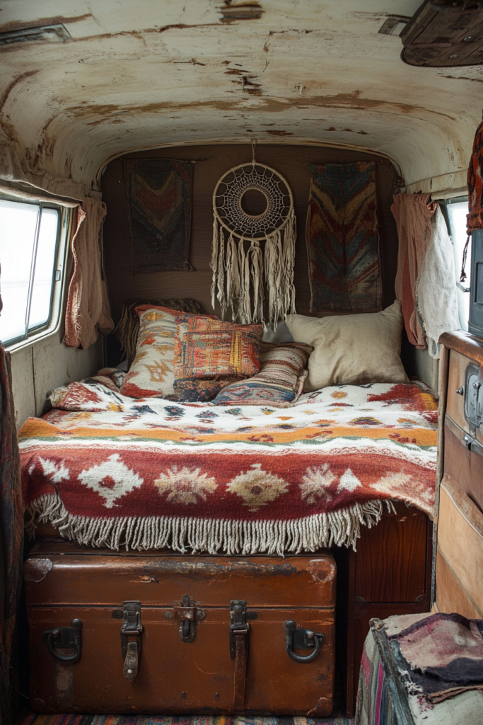 65 Desert Boho Van Bedroom Ideas