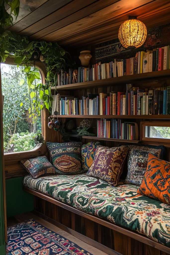 53 Boho Tiny House Library Ideas