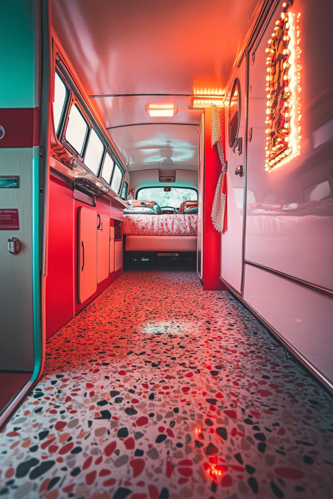 61 Vintage Beach Van Hostel Design