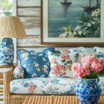 35 Dreamy Coastal Grandmillennial Living Room