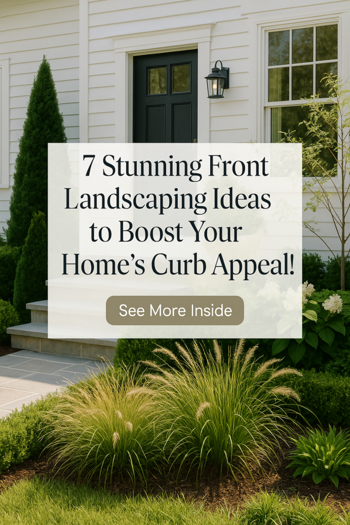 7 Stunning Front Landscaping Ideas to Boost Your Home's Curb Appeal!