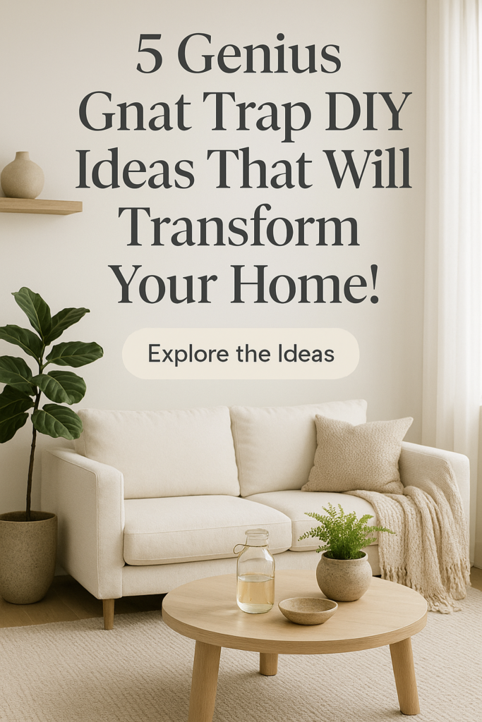 5 Genius Gnat Trap DIY Ideas That Will Transform Your Home!