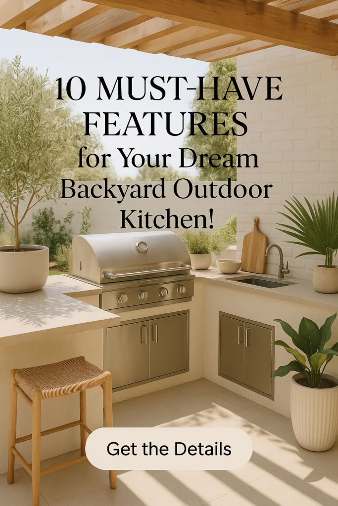 10 Must-Have Features for Your Dream Backyard Outdoor Kitchen!