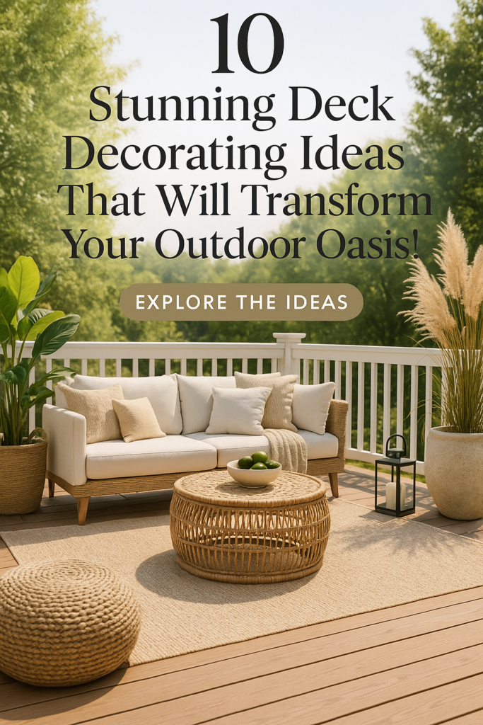 10 Stunning Deck Decorating Ideas That Will Transform Your Outdoor Oasis!