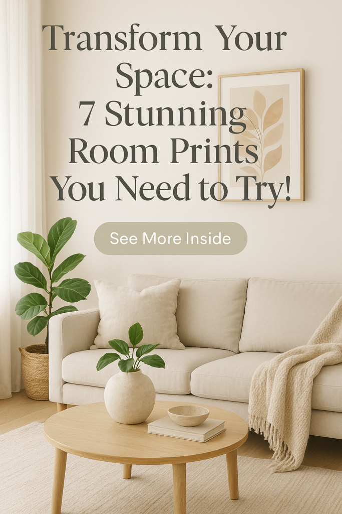 Transform Your Space: 7 Stunning Room Prints You Need to Try!