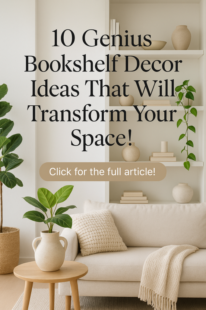 10 Genius Bookshelf Decor Ideas That Will Transform Your Space!
