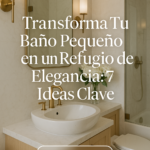 Transforma Tu Baño Pequeño en un Refugio de Elegancia: 7 Ideas Clave