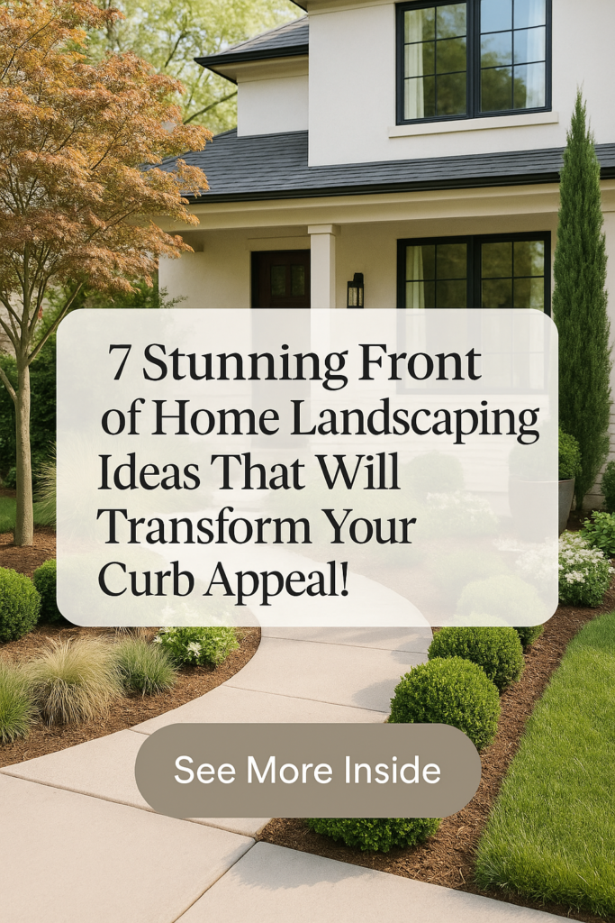 7 Stunning Front of Home Landscaping Ideas That Will Transform Your Curb Appeal!