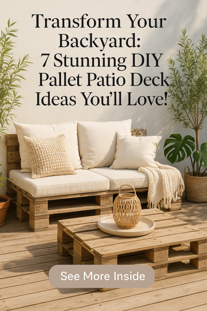 Transform Your Backyard: 7 Stunning DIY Pallet Patio Deck Ideas You’ll Love!