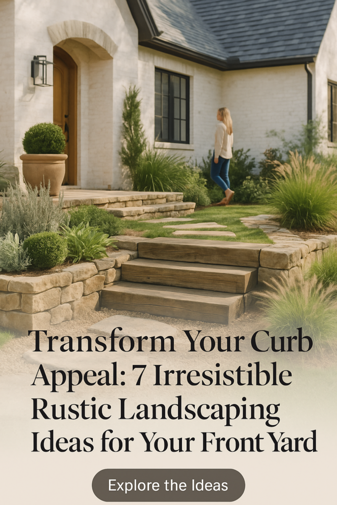 Transform Your Curb Appeal: 7 Irresistible Rustic Landscaping Ideas for Your Front Yard!