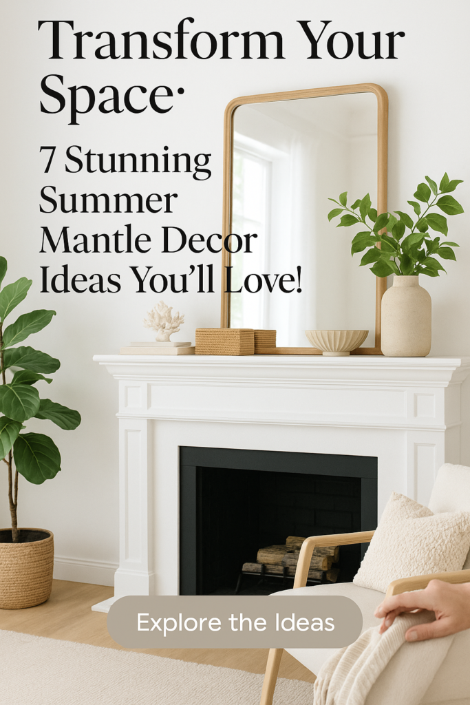 Transform Your Space: 7 Stunning Summer Mantle Decor Ideas You’ll Love!