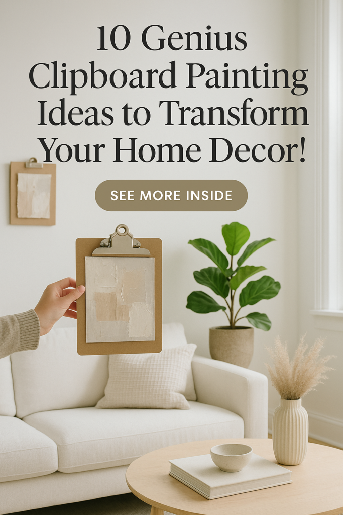 10 Genius Clipboard Painting Ideas to Transform Your Home Decor!