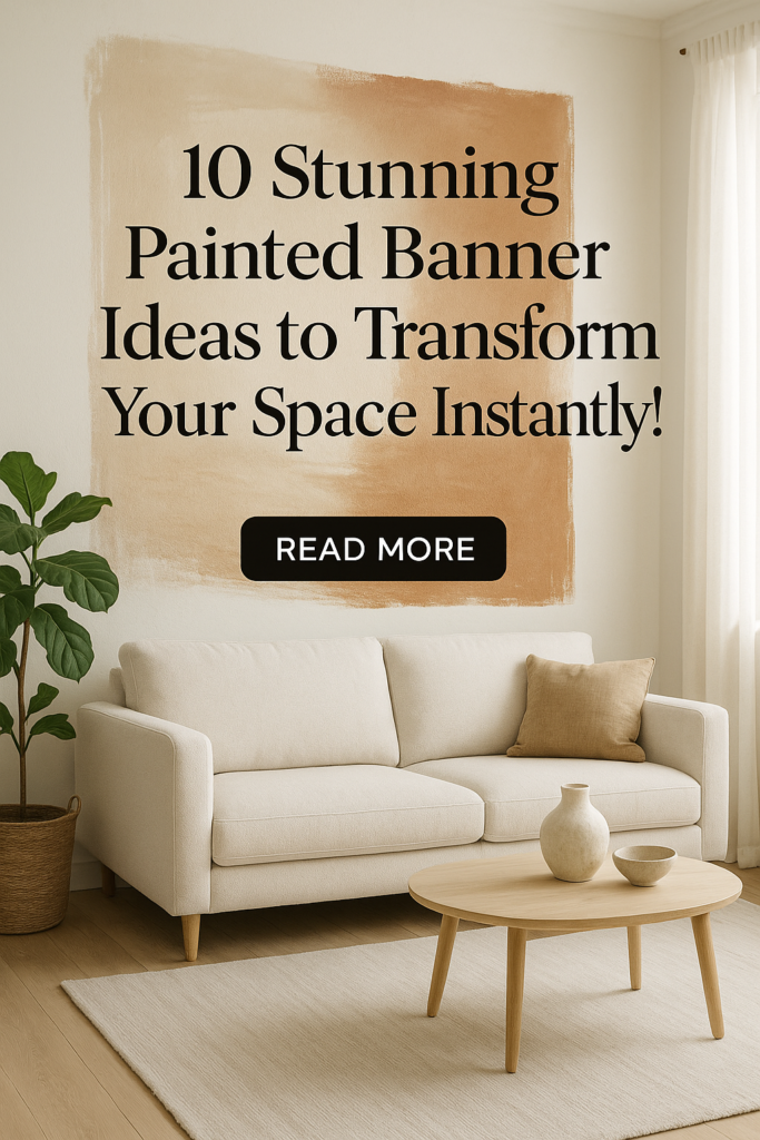 10 Stunning Painted Banner Ideas to Transform Your Space Instantly!