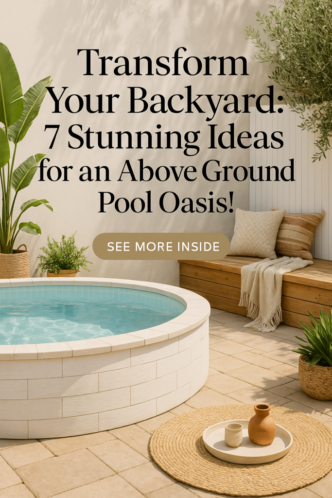Transform Your Backyard: 7 Stunning Ideas for an Above Ground Pool Oasis!