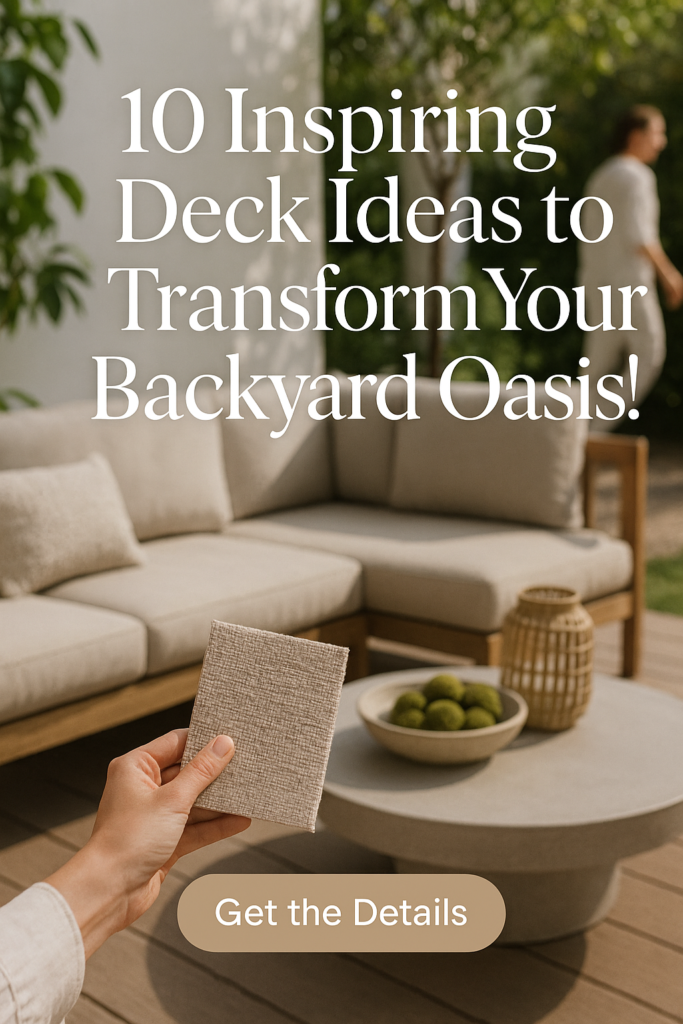10 Inspiring Deck Ideas to Transform Your Backyard Oasis! - TastyInteriors