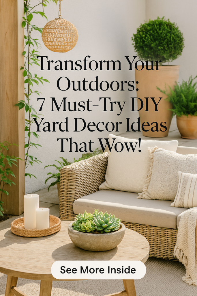 Transform Your Outdoors: 7 Must-Try DIY Yard Decor Ideas That Wow!