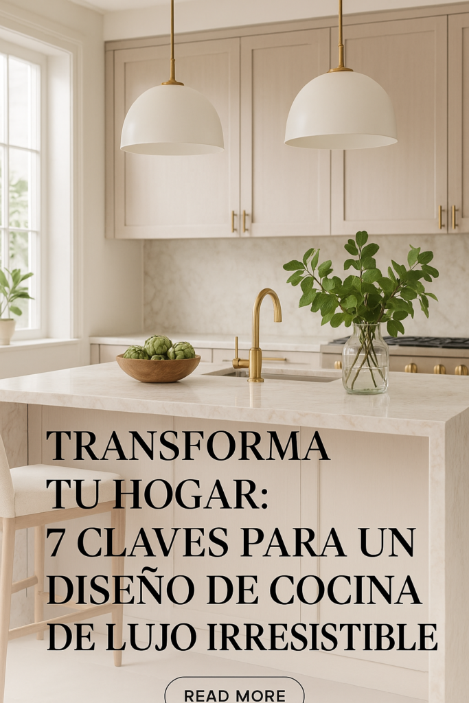Transforma Tu Hogar: 7 Claves para un Diseño de Cocina de Lujo Irresistible