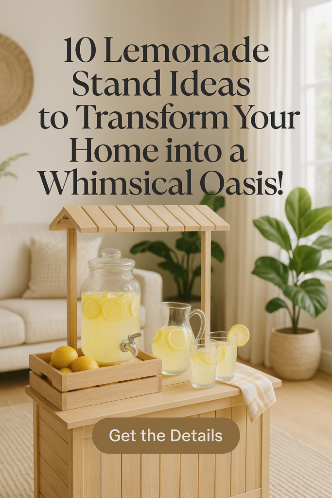 10 Lemonade Stand Ideas to Transform Your Home into a Whimsical Oasis!
