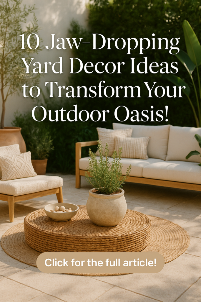 10 Jaw-Dropping Yard Decor Ideas to Transform Your Outdoor Oasis!