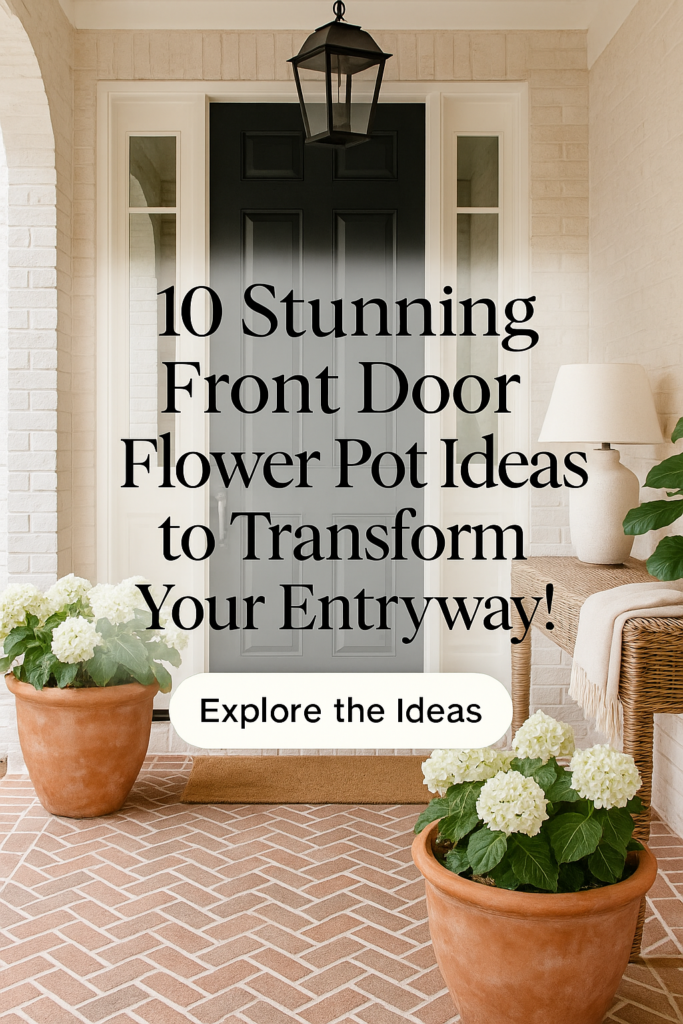 10 Stunning Front Door Flower Pot Ideas to Transform Your Entryway!