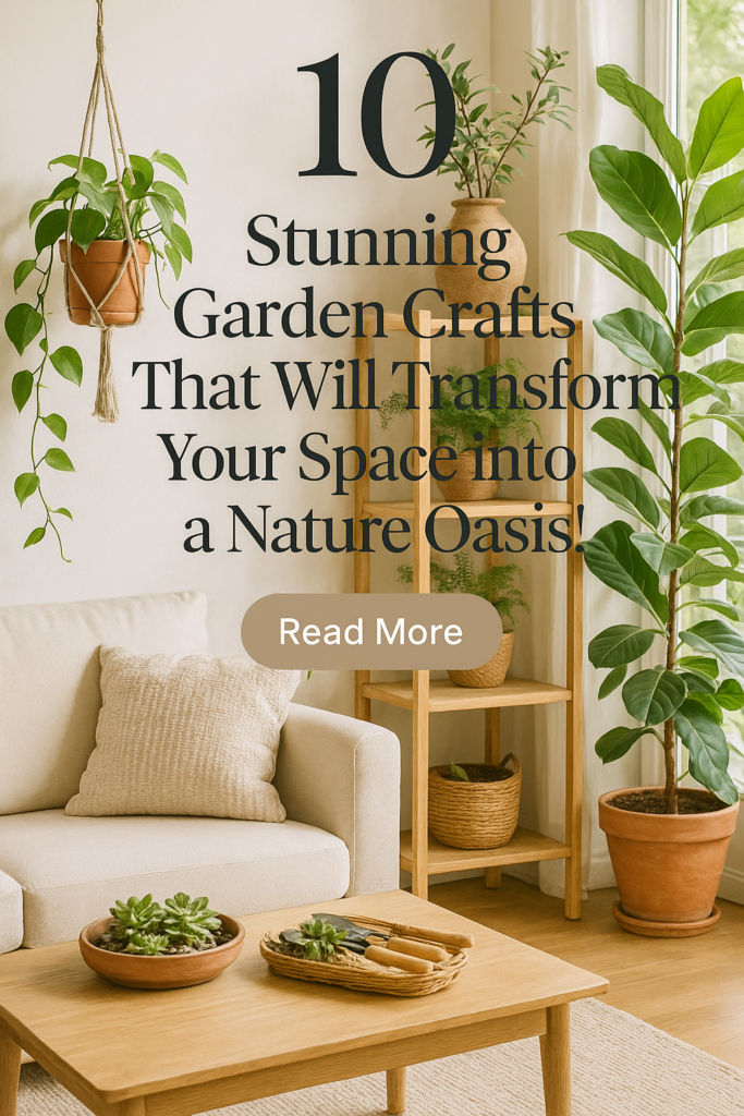 10 Stunning Garden Crafts That Will Transform Your Space into a Nature Oasis!