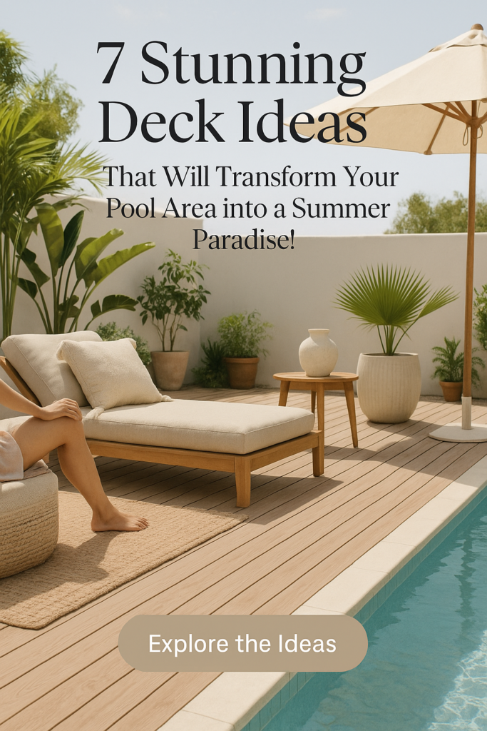 7 Stunning Deck Ideas That Will Transform Your Pool Area into a Summer Paradise!