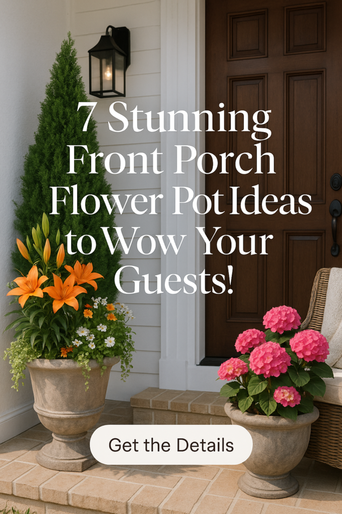 7 Stunning Front Porch Flower Pot Ideas to Wow Your Guests!