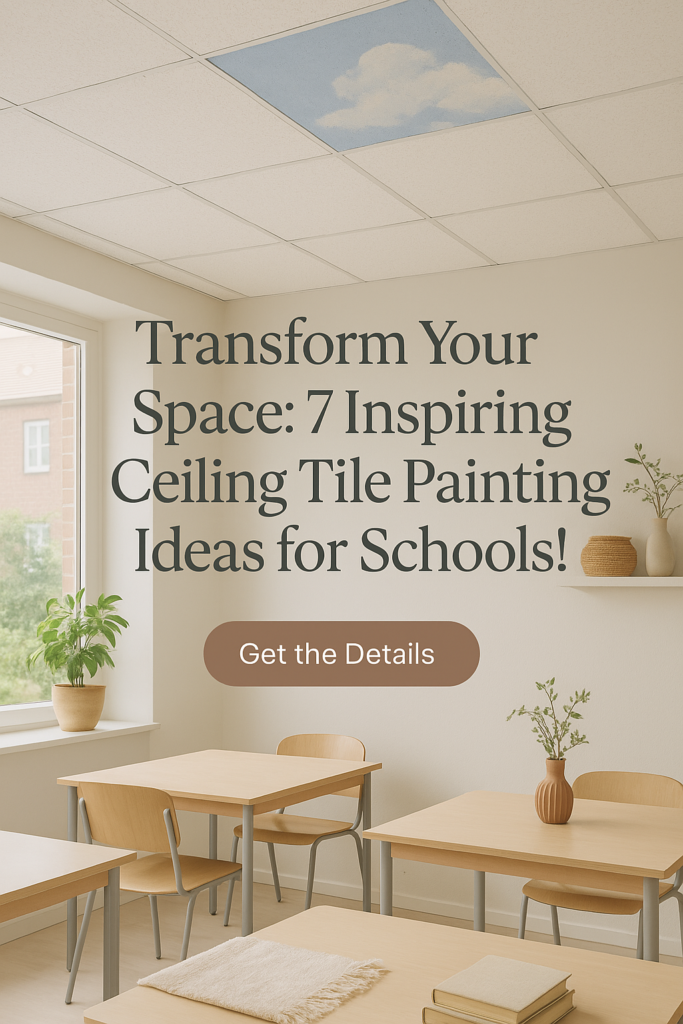 Transform Your Space: 7 Inspiring Ceiling Tile Painting Ideas for Schools!