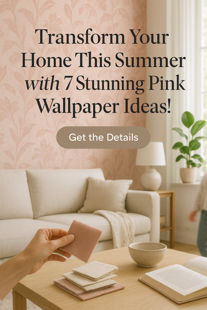Transform Your Home This Summer with 7 Stunning Pink Wallpaper Ideas!