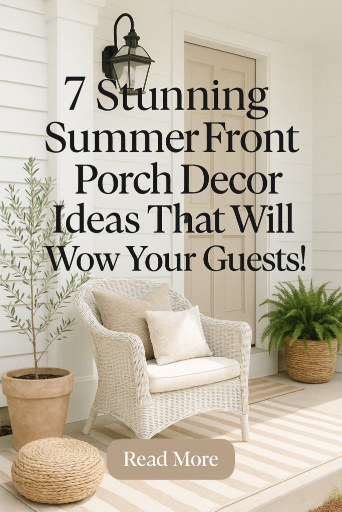 7 Stunning Summer Front Porch Decor Ideas That Will Wow Your Guests!