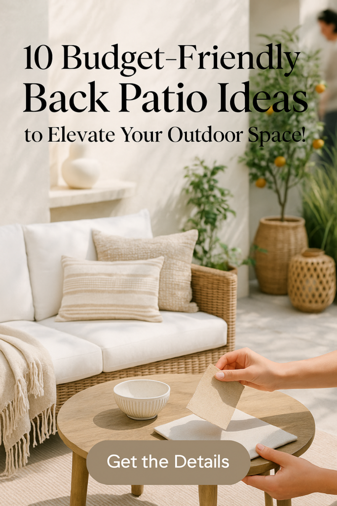 10 Budget-Friendly Back Patio Ideas to Elevate Your Outdoor Space ...