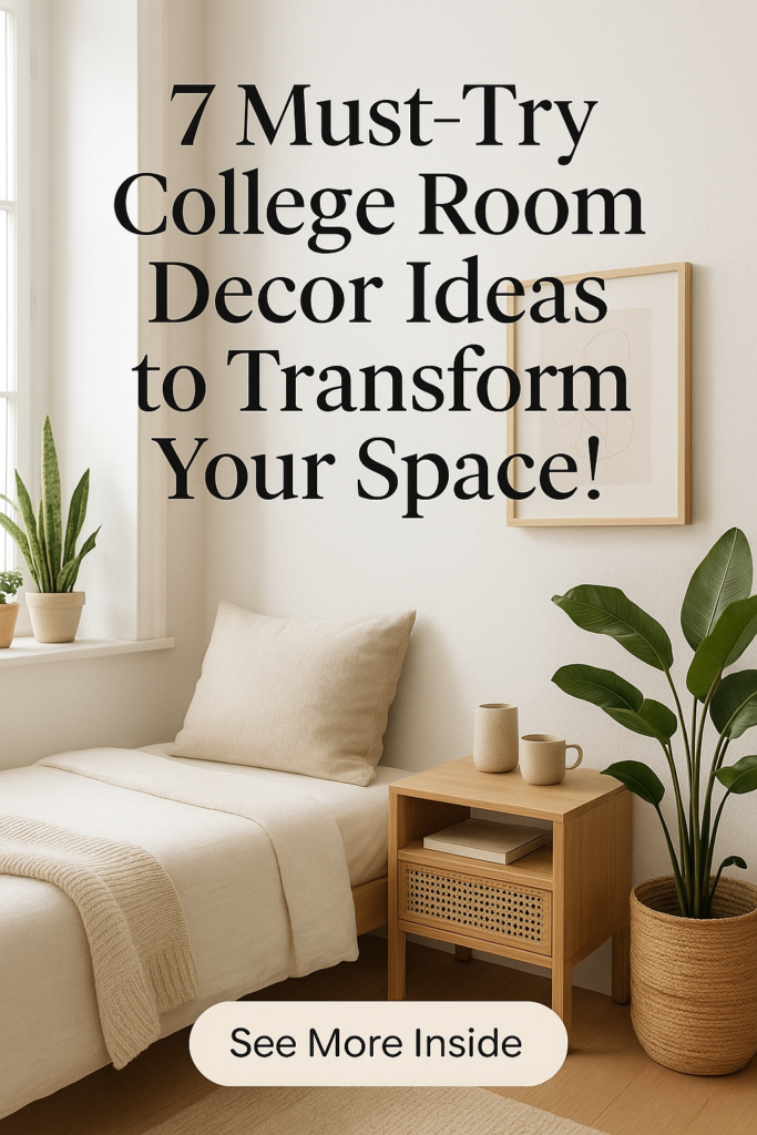 7 Must-Try College Room Decor Ideas to Transform Your Space!