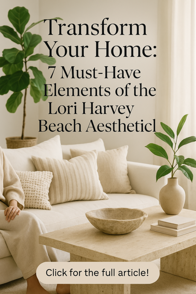 Transform Your Home: 7 Must-Have Elements of the Lori Harvey Beach Aesthetic!
