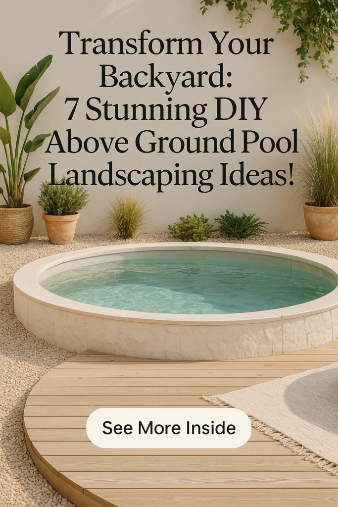 Transform Your Backyard: 7 Stunning DIY Above Ground Pool Landscaping Ideas!