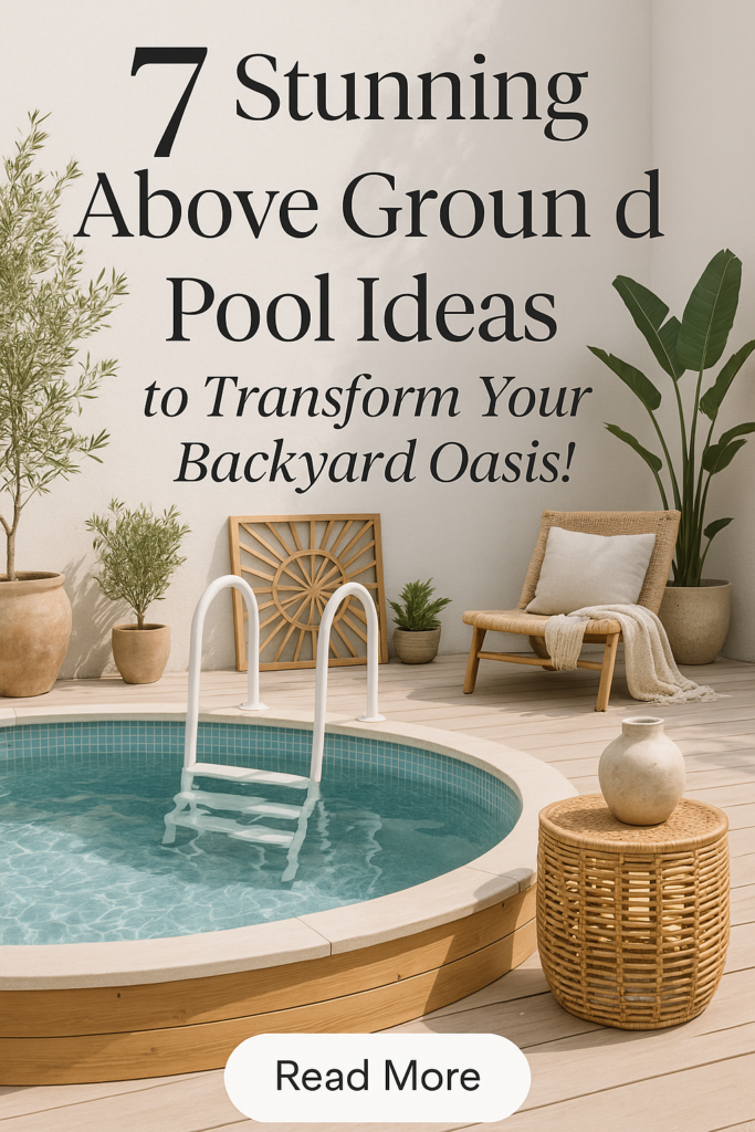 7 Stunning Above Ground Pool Ideas to Transform Your Backyard Oasis!